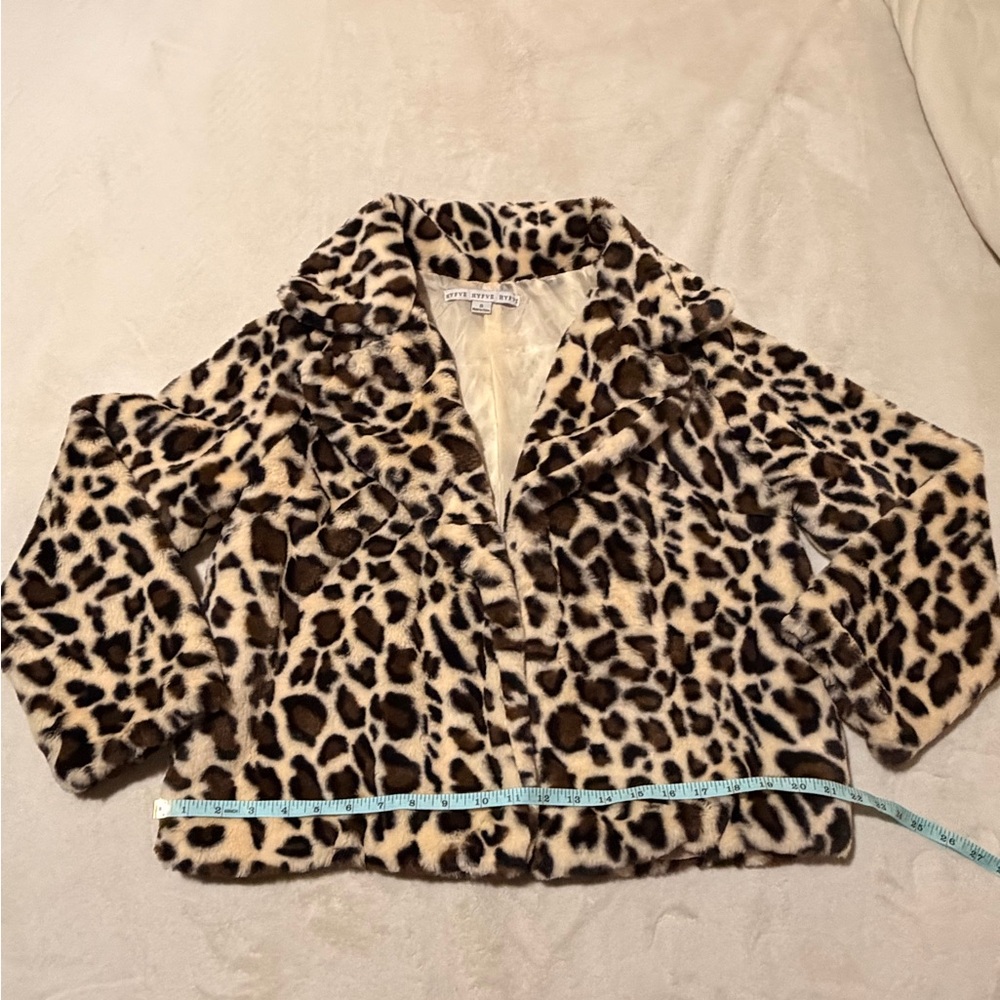 HYFVE Animal Print Faux Fur Coat